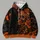 Orange Sugar Skull Butterflies And Florals For Gothic Festival Weekend Outings All-over Print Hoodie (Lightweight) - 4