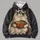 Crowned Cat With Orange Bowl For Whimsical Fantasy Fans And Cozy Everyday Wear All-over Print Hoodie (Lightweight) - 4