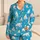 Ice Blue Polar Bear Motifs for Cozy Arctic Summer Lounging and Relaxed Evenings at Home Satin Pajamas Set - 1