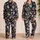 Space Monkey Astronauts And Planets For Cozy Nights And Playful Stargazing Satin Pajamas Set - 2