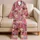 Pink Kawaii Donut Treats for Cozy Sweet-Tooth Lounging and Cheerful Dessert Lovers Satin Pajamas Set - 5