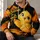 Wide-Eyed Yellow Canary With Angel Message for Mother's Day Gift Giving All-over Print Hoodie (Lightweight) - 6
