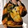 Wide-Eyed Yellow Canary With Angel Message for Mother's Day Gift Giving All-over Print Hoodie (Lightweight) - 2