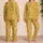 Turmeric Gold Daisies and Wildflowers for Sunny Summer Mornings and Cozy Evenings Satin Pajamas Set - 2