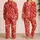 Gingerbread Men and Candy Canes for Cozy Christmas Holiday Mornings Satin Pajamas Set - 2