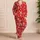 Gingerbread Men and Candy Canes for Cozy Christmas Holiday Mornings Satin Pajamas Set - 4