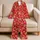 Gingerbread Men and Candy Canes for Cozy Christmas Holiday Mornings Satin Pajamas Set - 5