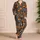 Pumpkin and Witch Hat Checks for Cozy Halloween Nights and Autumn Lounging Satin Pajamas Set - 4