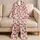 Cherry Bows And Twin Cherries For Cozy Holiday Evenings And Everyday Relaxation Satin Pajamas Set - 5