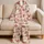 Santa Sleigh and Leaping Reindeer for Cozy Christmas Holiday Mornings Satin Pajamas Set - 5