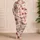 Santa Sleigh and Leaping Reindeer for Cozy Christmas Holiday Mornings Satin Pajamas Set - 4