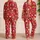 Gingerbread Friends and Christmas Gnomes for Cozy Holiday Cheer Satin Pajamas Set - 2