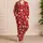 Gingerbread Friends and Christmas Gnomes for Cozy Holiday Cheer Satin Pajamas Set - 4