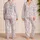 Seashells and Starfish for Relaxed Coastal Getaways and Breezy Island Morning Escapes Satin Pajamas Set - 2