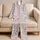 Seashells and Starfish for Relaxed Coastal Getaways and Breezy Island Morning Escapes Satin Pajamas Set - 5