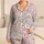 Seashells and Starfish for Relaxed Coastal Getaways and Breezy Island Morning Escapes Satin Pajamas Set - 1