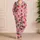 Strawberry Bow and Heart Motif for Sweet Holiday Lounging Satin Pajamas Set - 4