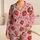 Strawberry Bow and Heart Motif for Sweet Holiday Lounging Satin Pajamas Set - 1