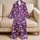 Pink Starfish And Seashells For Relaxed Coastal Evenings By The Shore Satin Pajamas Set - 5