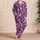 Pink Starfish And Seashells For Relaxed Coastal Evenings By The Shore Satin Pajamas Set - 4