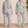 Colorful Planet And Astronaut Space Adventure For Father's Day Family Fun Satin Pajamas Set - 2