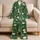 Gingerbread Friends, Santa Faces and Candy Canes for Cozy Christmas Cheer for Girls Satin Pajamas Set - 5