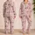 Pink Golf Carts, Putting Greens and Golf Clubs for Cheerful Family Getaways for Kids Satin Pajamas Set - 2