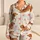 Chestnut Dachshunds and Pink Hearts for Cozy Evenings and Sweet Dreams Satin Pajamas Set - 1