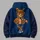 Vintage Brown Bear Football Fan With Scarf For Autumn Game Day And Campus Style Wear All-over Print Hoodie (Lightweight) - 5