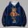 Vintage Brown Bear Football Fan With Scarf For Autumn Game Day And Campus Style Wear All-over Print Hoodie (Lightweight) - 4
