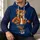 Vintage Brown Bear Football Fan With Scarf For Autumn Game Day And Campus Style Wear All-over Print Hoodie (Lightweight) - 6