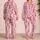 Pink Cowboy Boots and Western Bows for Cozy Ranch-Inspired Evenings for Teens and Girls Satin Pajamas Set - 2