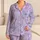 Lavender Butterfly Wings for Whimsical Summer Dreams and Little Girls’ Playful Style Satin Pajamas Set - 1