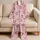 Pink Baseball Gear for Cozy Game-Day Lounging and Cheerful Everyday Comfort at Home Satin Pajamas Set - 5
