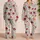 French Garden Peonies and Wildflowers for Romantic Springtime Moments and Gifting Satin Pajamas Set - 2