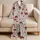 French Garden Peonies and Wildflowers for Romantic Springtime Moments and Gifting Satin Pajamas Set - 5