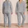 Pastel Butterfly and Star Motifs for Cozy Winter Nights and Outdoor Adventures for Girls Satin Pajamas Set - 2