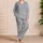 Pastel Butterfly and Star Motifs for Cozy Winter Nights and Outdoor Adventures for Girls Satin Pajamas Set - 4