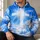 Radiant White Cross Above Heavenly Clouds for Faith and Worship Everyday Wear All-over Print Hoodie (Lightweight) - 6