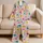 Pastel Daisy Garden Blooms for Cozy Bedtime and Sweet Nursery Days for Baby Girls Satin Pajamas Set - 5
