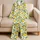 Watercolor Lemon Grove for Sunny Summer Days and Cheerful Outdoor Family Moments Satin Pajamas Set - 5