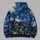Swirling Midnight Sky and Lantern-Lit Village for Evening Strolls and Art Lovers All-over Print Hoodie (Lightweight) - 5