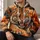 Roaring Bengal Tiger In Fiery Smoke For Outdoor Adventures And Wildlife Enthusiasts All-over Print Hoodie (Lightweight) - 6