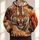 Roaring Bengal Tiger In Fiery Smoke For Outdoor Adventures And Wildlife Enthusiasts All-over Print Hoodie (Lightweight) - 1