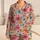 Colorful Daisy Garden Blooms for Cozy Evenings and Relaxed Weekend Mornings Satin Pajamas Set - 1