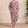 Colorful Daisy Garden Blooms for Cozy Evenings and Relaxed Weekend Mornings Satin Pajamas Set - 4