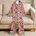 Colorful Daisy Garden Blooms for Cozy Evenings and Relaxed Weekend Mornings Satin Pajamas Set - 5