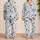 Blueberry Bow And Blossom Motifs For Sweet Summer Lounging And Cozy Bedtime Moments Satin Pajamas Set - 2