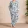 Blueberry Bow And Blossom Motifs For Sweet Summer Lounging And Cozy Bedtime Moments Satin Pajamas Set - 4