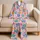 Colorful Retro Daisies for Sunny Spring Days and Playful Girls’ Weekend Adventures Satin Pajamas Set - 5